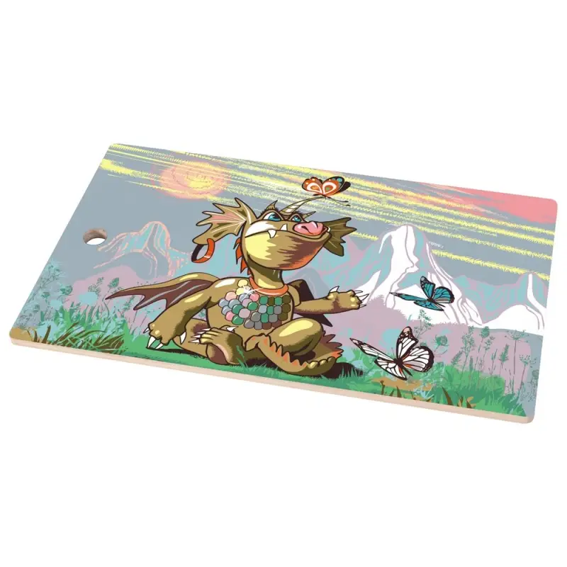 Разделочная доска Дракон весельчак 29х17 см (ассортимент) Разделочная доска Дракон весельчак 29х17 см (ассортимент)