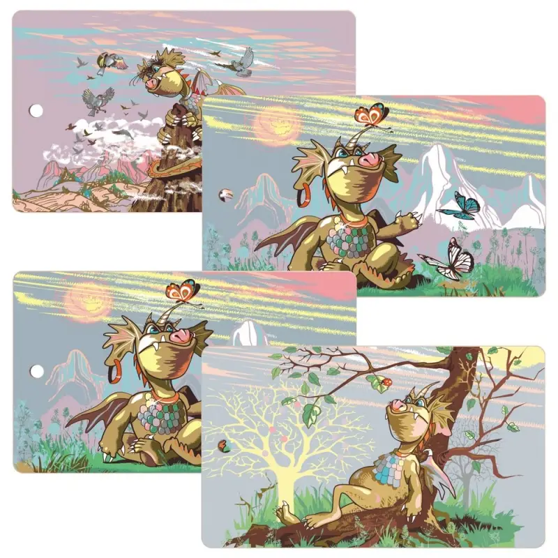 Разделочная доска Дракон весельчак 29х17 см (ассортимент) Разделочная доска Дракон весельчак 29х17 см (ассортимент)