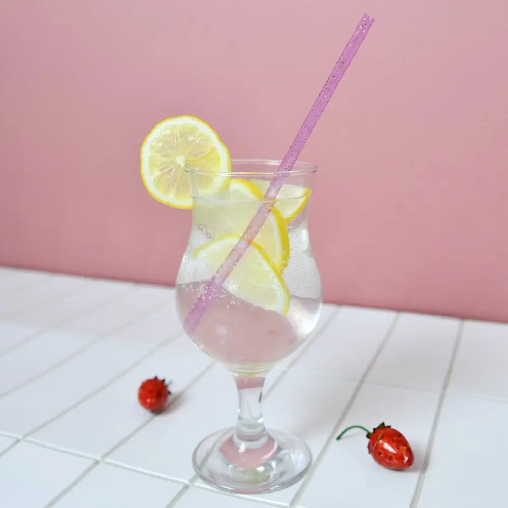 Трубочки для коктейля Блестки 12 шт с ершиком Трубочки для коктейля Блестки 12 шт с ершиком