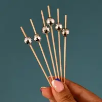 Шпажки для канапе Диско шар серебро 24 шт Шпажки для канапе Диско шар серебро 24 шт