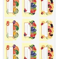 Наклейки на банки с консервацией Бабушкин урожай 45 шт