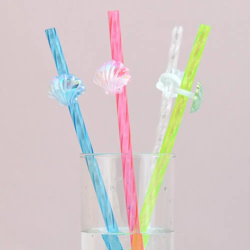 Трубочки для коктейля Ракушки 4 шт Трубочки для коктейля Ракушки 4 шт