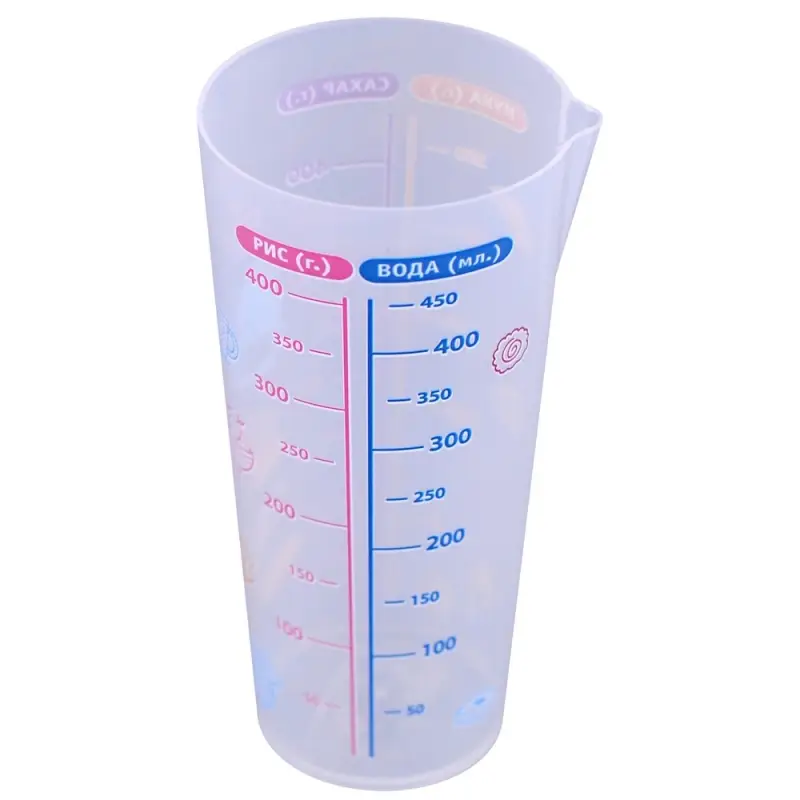 Стакан мерный Мука Сахар Рис Вода 500 мл Стакан мерный Мука Сахар Рис Вода 500 мл
