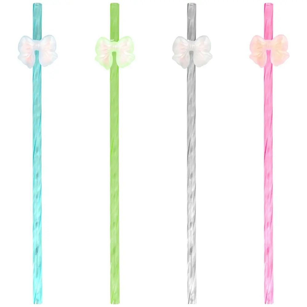 Трубочки для коктейля Бантики 4 шт Трубочки для коктейля Бантики 4 шт