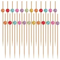 Шпажки для канапе Яркие бусинки набор 24 шт Шпажки для канапе Яркие бусинки набор 24 шт