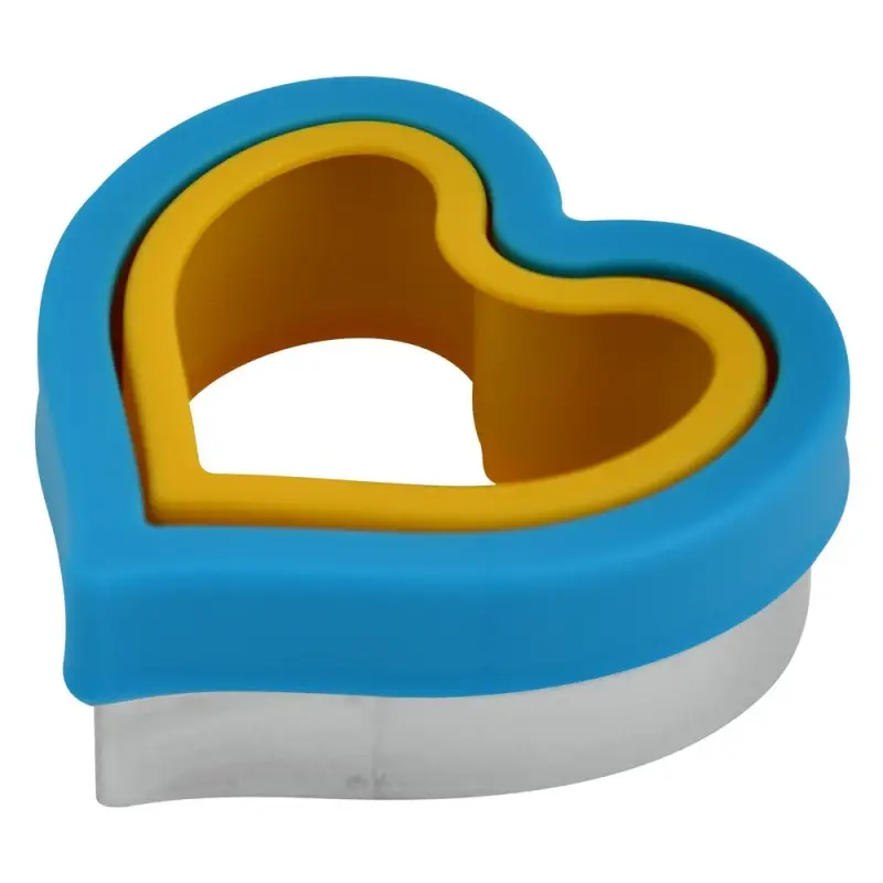 Форма для печенья, набор 2 шт, Форма для печенья, набор 2 шт, "Сердечный дуэт"