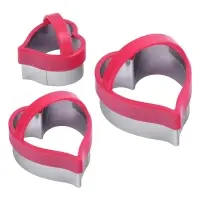 Форма для печенья, набор 3 шт, "Сердечки" Форма для печенья, набор 3 шт, "Сердечки"