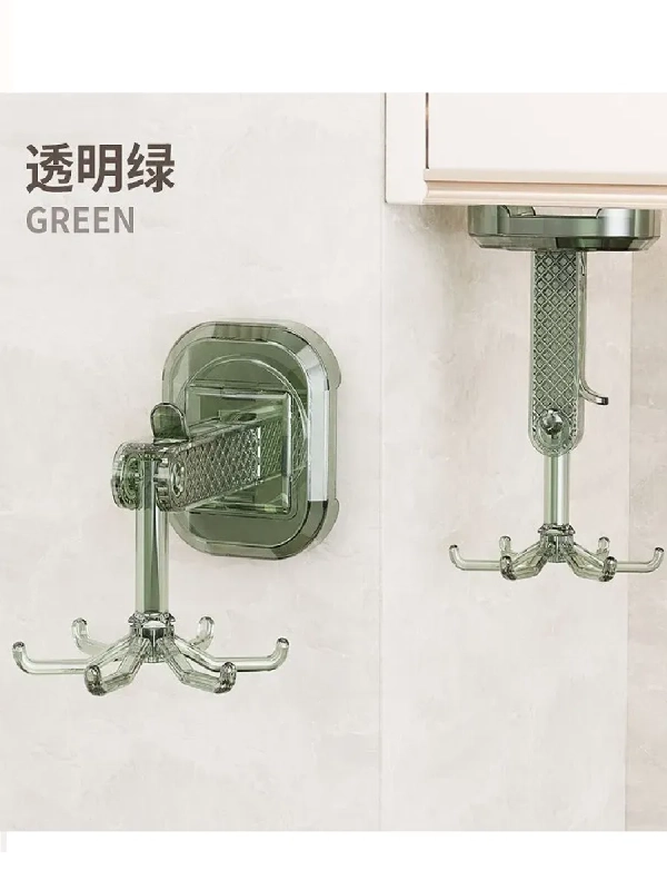 Крючок на присосках настенный вращающийся (цвет в ассортименте) Крючок на присосках настенный вращающийся (цвет в ассортименте)