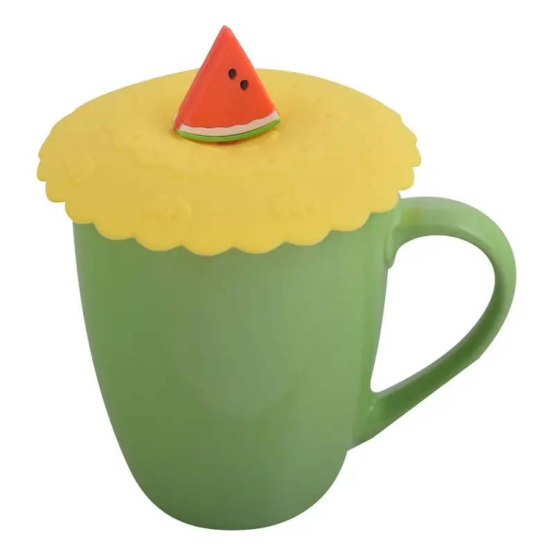 Силиконовая крышка присоска для чашек и банок Фруктовый ломтик (ассортимент) Силиконовая крышка присоска для чашек и банок Фруктовый ломтик (ассортимент)