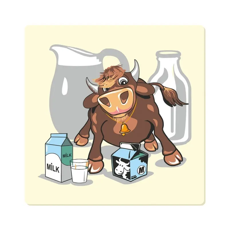 Подставка под горячее Забавный бычок 14х14см (ассортимент) Подставка под горячее Забавный бычок 14х14см (ассортимент)