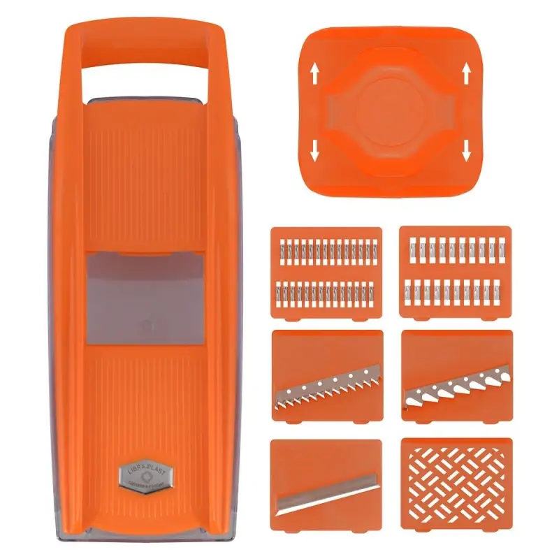 Терка с 6 насадками держателем и контейнером