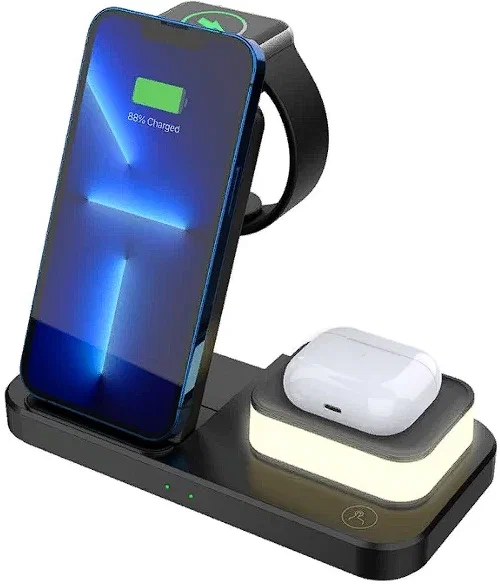 Беспроводная зарядка с ночником 4в1 Беспроводная зарядка с ночником 4в1