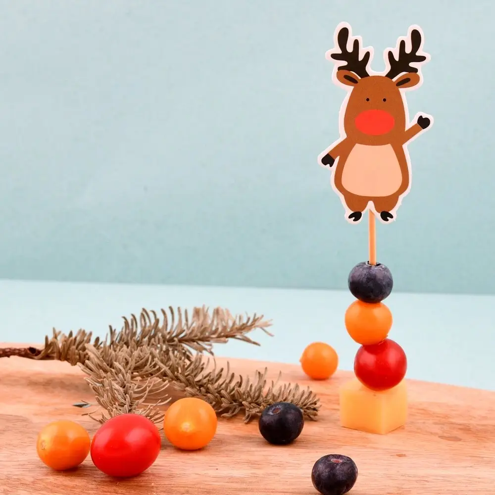 Шпажки для канапе С Новым годом 6 шт Шпажки для канапе С Новым годом 6 шт