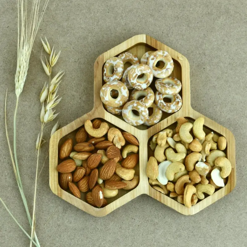 Менажница Соты 3 ячейки Менажница Соты 3 ячейки