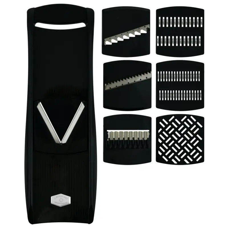 Терка с 7 насадками черная Терка с 7 насадками черная