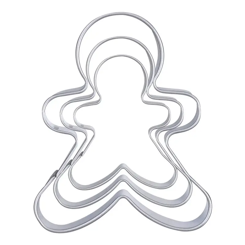 Форма для печенья, набор 3 шт, "Пряничный человечек"