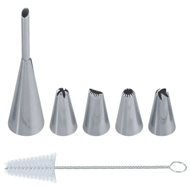 Насадки кондитерские с ершиком 6 предметов Насадки кондитерские с ершиком 6 предметов