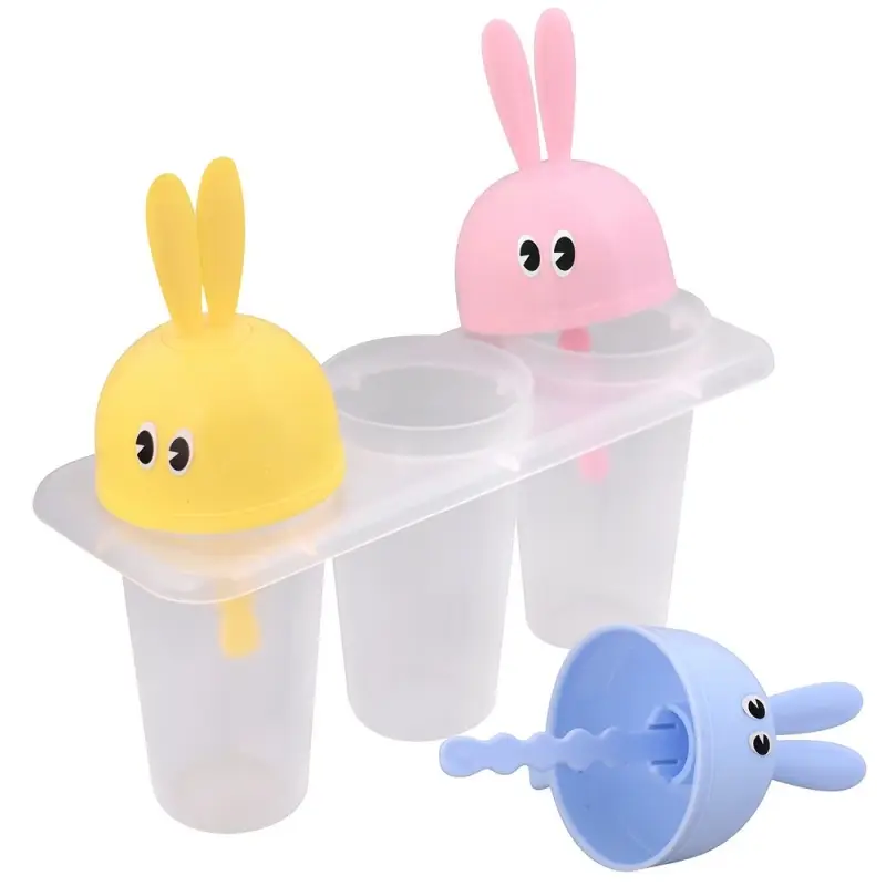 Формы для мороженого Зайки 3 ячейки Формы для мороженого Зайки 3 ячейки