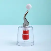 Пробка для бутылки с зажимом Стаканчик Пробка для бутылки с зажимом Стаканчик