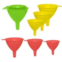 Воронки 3 шт диаметры 6,7,8 см (ассортимент) Воронки 3 шт диаметры 6,7,8 см (ассортимент)