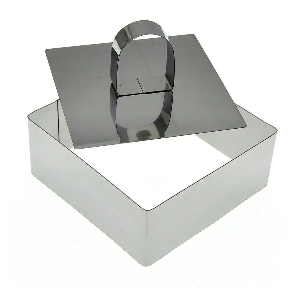 Кулинарная форма "Квадрат" с крышкой-прессом, 10х10х4см