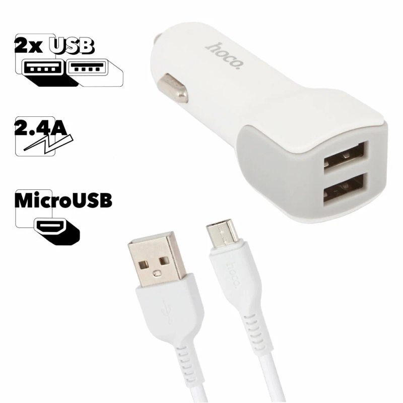 Автомобильная зарядка HOCO Z23 Автомобильная зарядка HOCO Z23