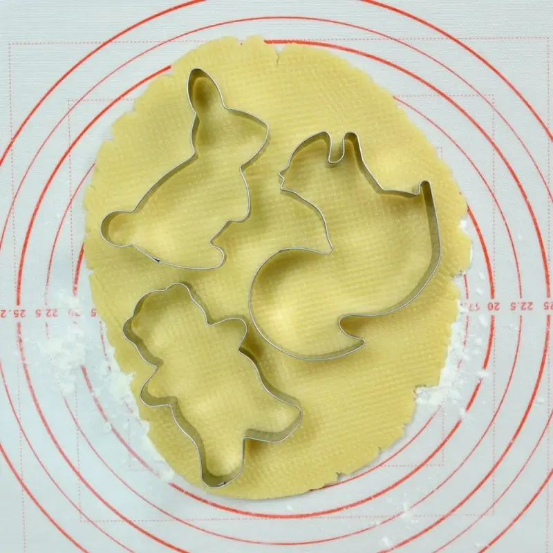 Форма для печенья, набор 3 шт, "Пушистая компания"