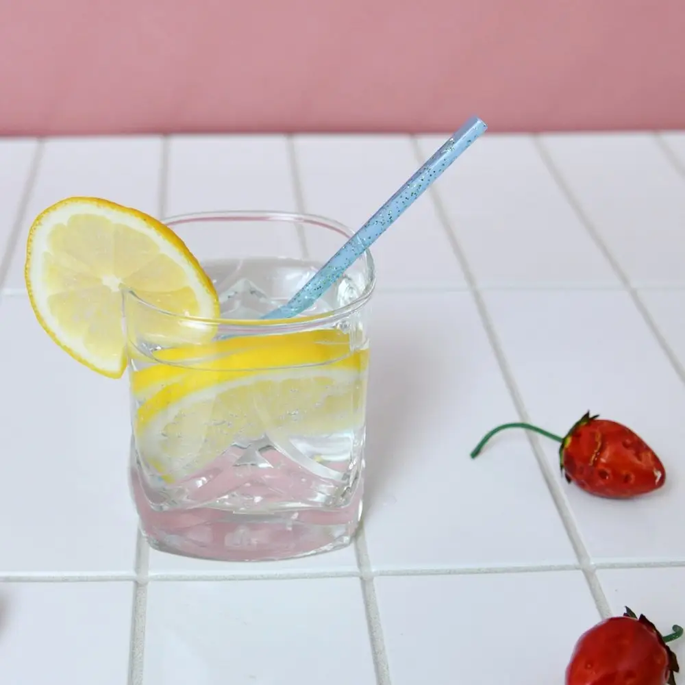 Трубочки для коктейля Блестки 50 шт с ершиком Трубочки для коктейля Блестки 50 шт с ершиком