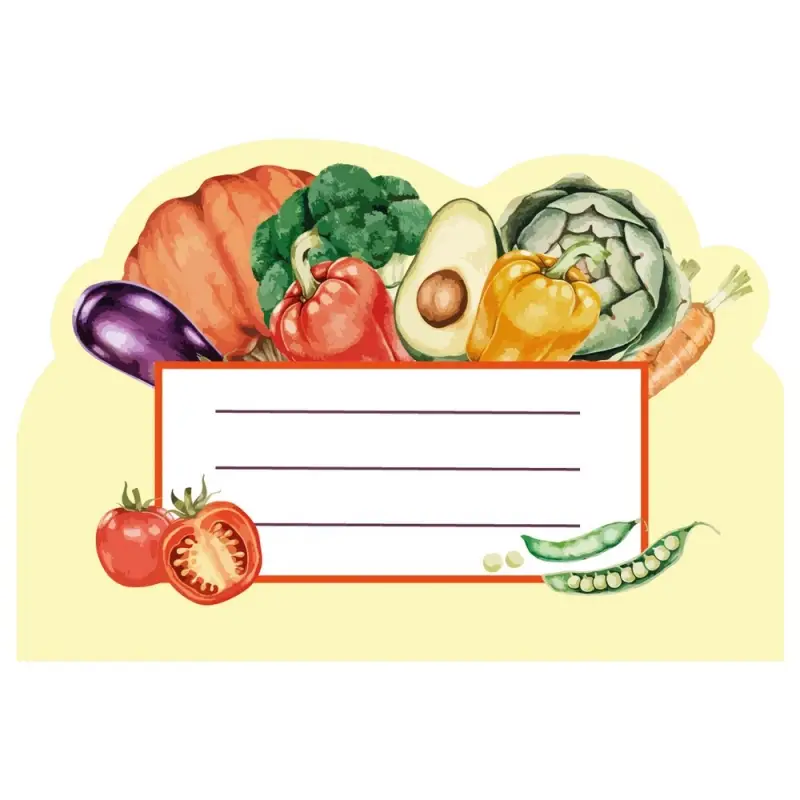 Наклейки на банки с консервацией Бабушкин урожай 45 шт