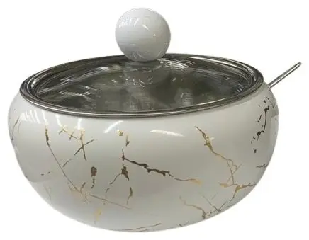 Сахарница с крышкой и ложкой Сахарница с крышкой и ложкой