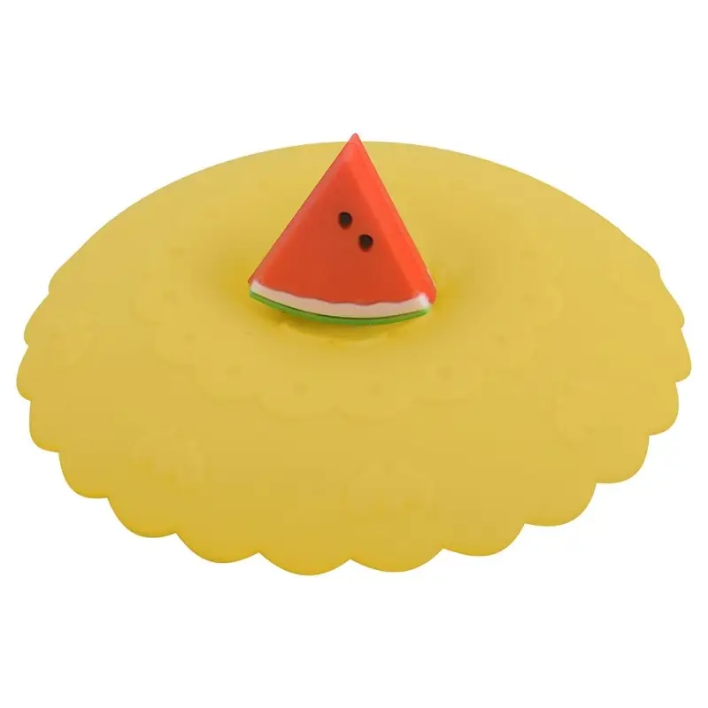 Силиконовая крышка присоска для чашек и банок Фруктовый ломтик (ассортимент) Силиконовая крышка присоска для чашек и банок Фруктовый ломтик (ассортимент)