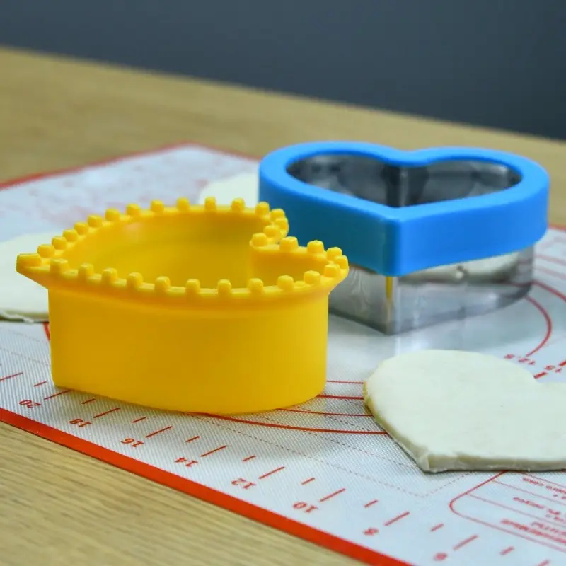 Форма для печенья, набор 2 шт, Форма для печенья, набор 2 шт, "Сердечный дуэт"