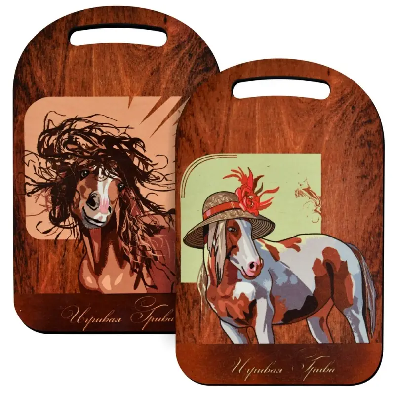 Доска разделочная Игривая грива 29х18см (ассортимент) Доска разделочная Игривая грива 29х18см (ассортимент)
