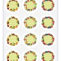 Наклейки на банки с консервацией Домашние закрома 60 шт