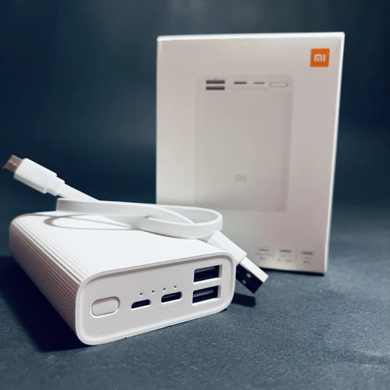 Внешний аккумулятор mi 10000 мАч, белый Внешний аккумулятор mi 10000 мАч, белый