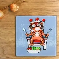 Доска разделочная Тигр Кайфолов 18х18 см (ассортимент) Доска разделочная Тигр Кайфолов 18х18 см (ассортимент)