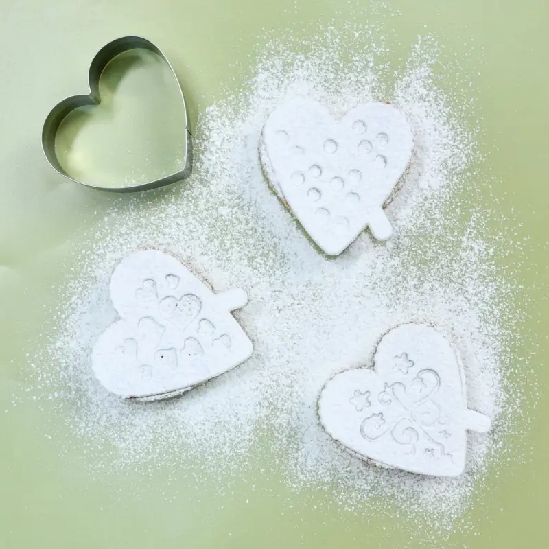 Кулинарная форма Кулинарная форма "Сердце" с 3 трафаретами