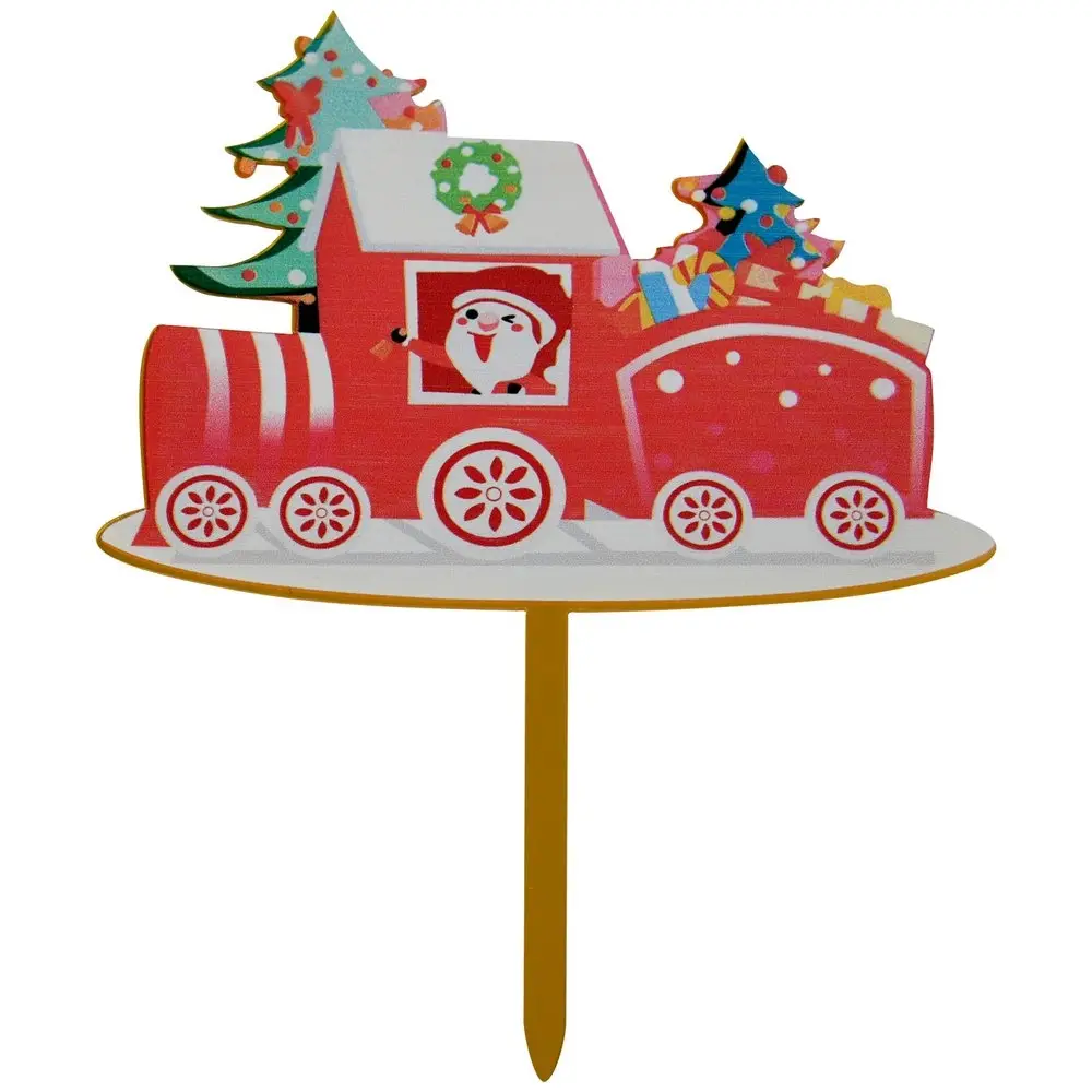 Топпер для украшения Новогодний паровоз Топпер для украшения Новогодний паровоз