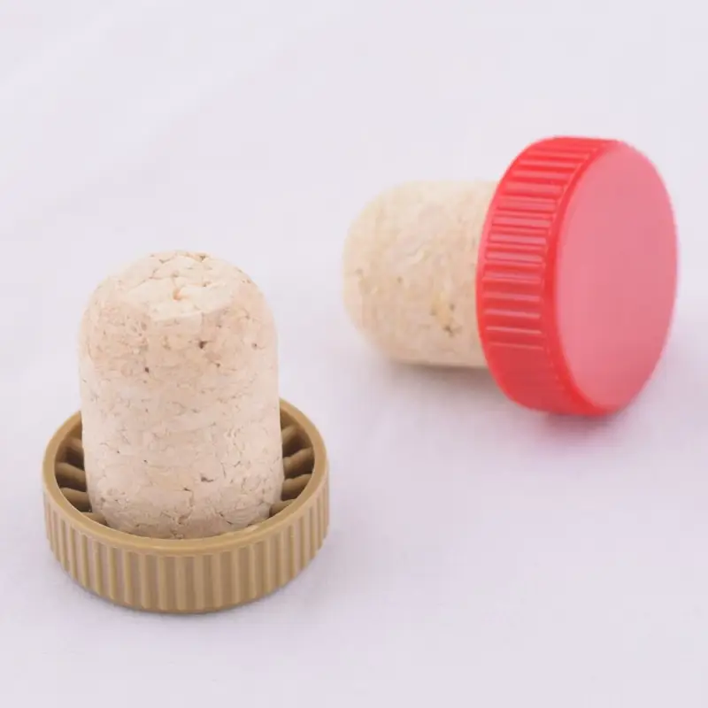 Пробка для бутылок Натуральная с пластмассовой частью 2 шт (ассортимент) Пробка для бутылок Натуральная с пластмассовой частью 2 шт (ассортимент)