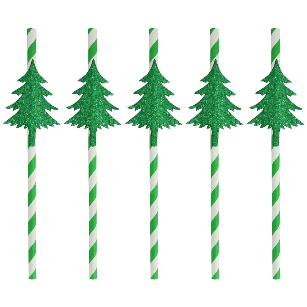 Трубочки для коктейля Хвойный лес 5 шт Трубочки для коктейля Хвойный лес 5 шт