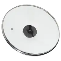 Крышка стеклянная с металлическим ободом диаметр 24см Крышка стеклянная с металлическим ободом диаметр 24см