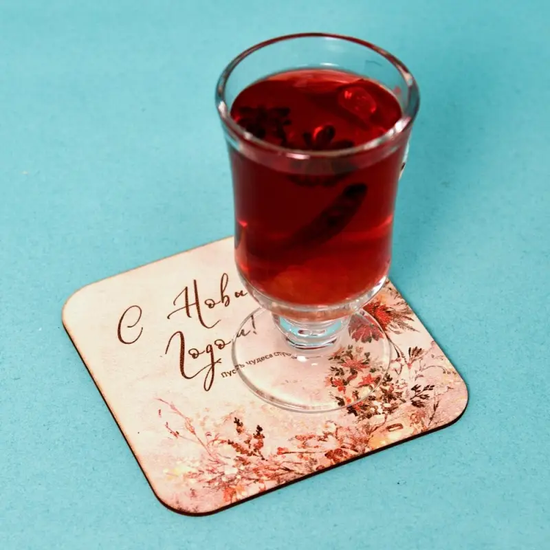 Подставка под горячее Пусть чудеса случаются 14х14см Подставка под горячее Пусть чудеса случаются 14х14см