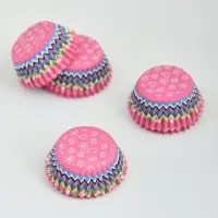 Форма для выпечки, набор 100 шт, диаметр 5-3,5см, высота 2см