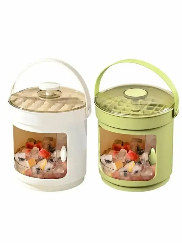 Многоразовая форма для льда с контейнером (цвет в ассортименте) Многоразовая форма для льда с контейнером (цвет в ассортименте)