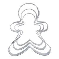 Форма для печенья, набор 3 шт, "Пряничный человечек"