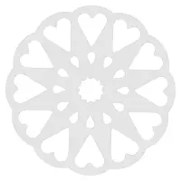 Трафареты для торта набор 6 шт диаметр 17,5 см