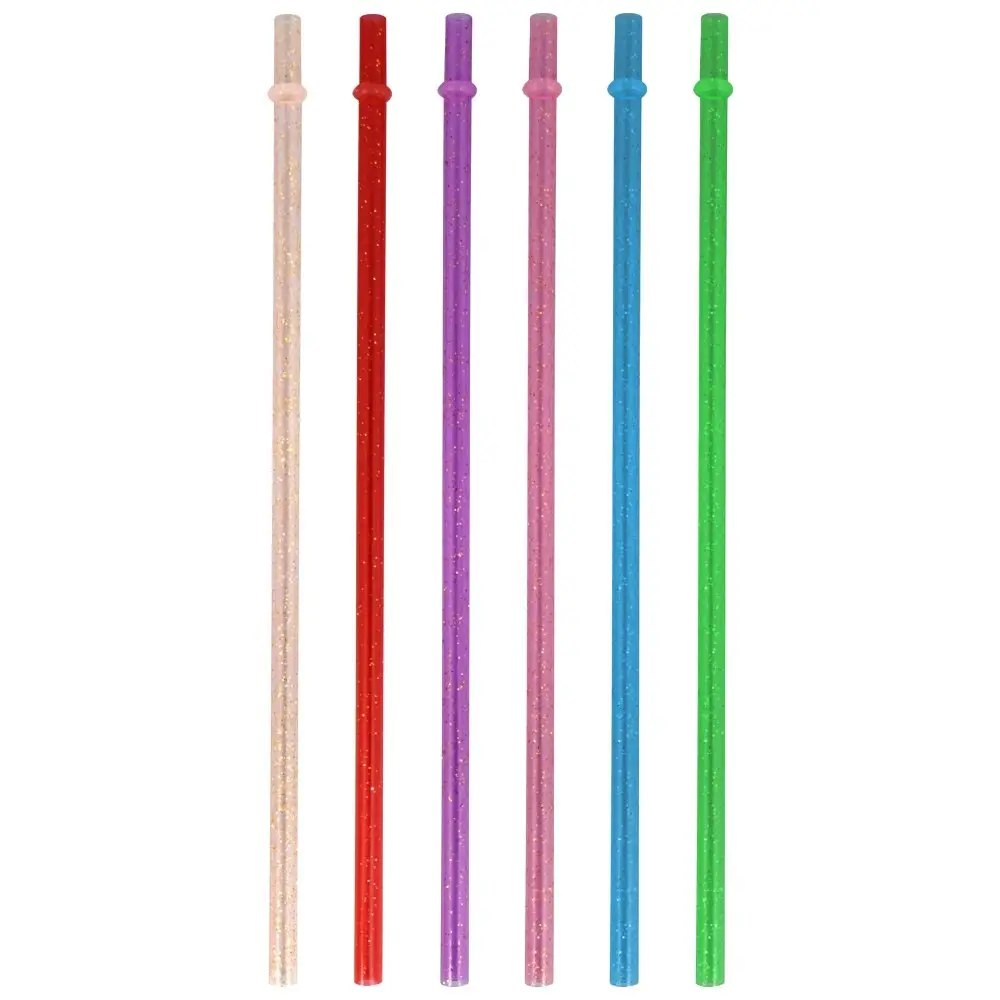 Трубочки для коктейля Блестки 6 шт Трубочки для коктейля Блестки 6 шт