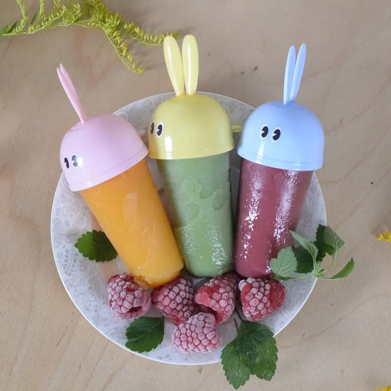 Формы для мороженого Зайки 3 ячейки Формы для мороженого Зайки 3 ячейки