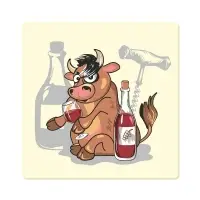 Подставка под горячее Забавный бычок 14х14см (ассортимент) Подставка под горячее Забавный бычок 14х14см (ассортимент)