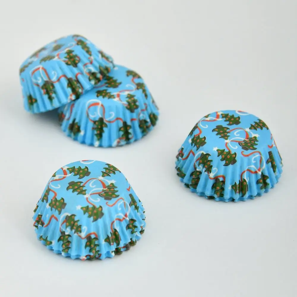 Форма для выпечки, набор 100 шт, диаметр 5-3,5см, высота 2см